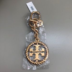 Authentic Tory Burch Twisted Logo Key Fob